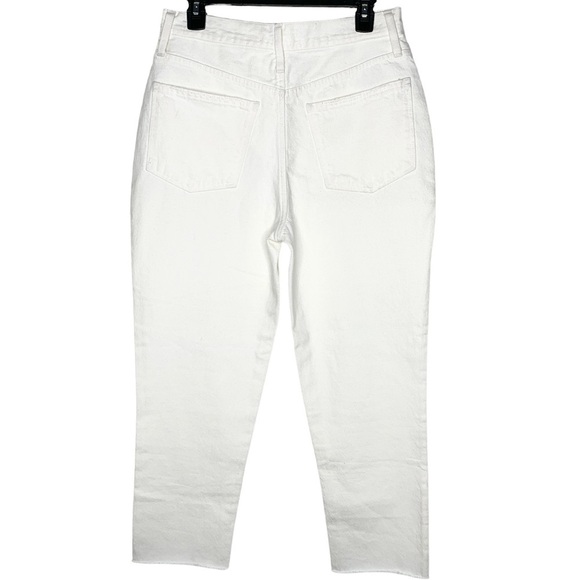 Madewell Petite Momjean in Tile White: Ripped Edition size 28P - Picture 3 of 8